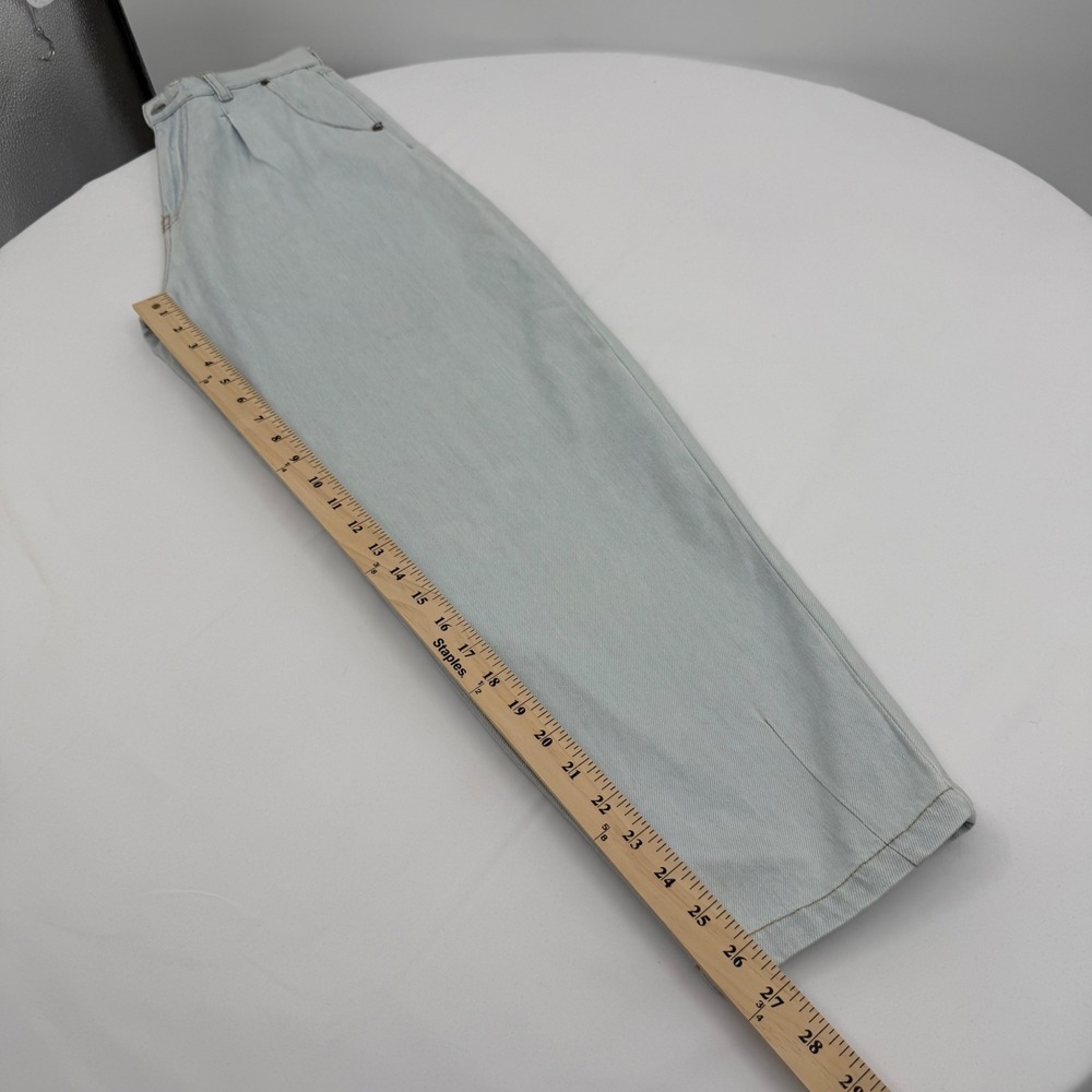 Vicolo Denim Couture Jeans Light Wash Pleated High Waist Tapered 90s‎ - Picture 11 of 13